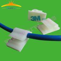 Factory direct sale Nylon adhesive electric cable clamp Self Adhesive Wire Clip Cable Tie Holder 3M